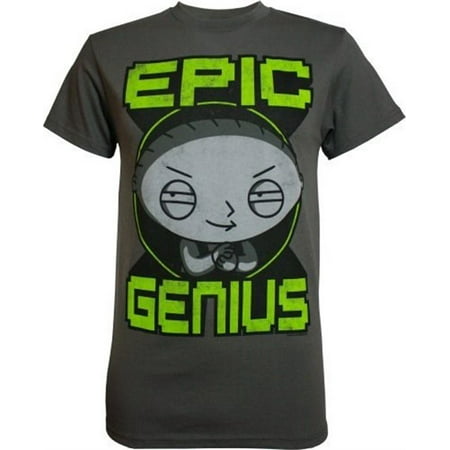 Family Guy Stewie Griffin Epic Genius Men's T-Shirt, (Stewie Griffin Best Moments)