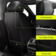 thumbnail image 3 of DIKSOAKR Car Seat Covers for Honda Accord 2003-2017: 5 Seats Full Set Beathable Leather Car Seat Protectors - Gray, 3 of 10