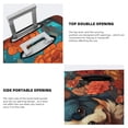 thumbnail image 5 of Haiem Vintage Colorful Flower French Bulldog Luggage Cover Printed Suitcase Covers for Luggage Elastic Washable Suitcase Protector Fits 18-32 Inch Luggage-Small, 5 of 9
