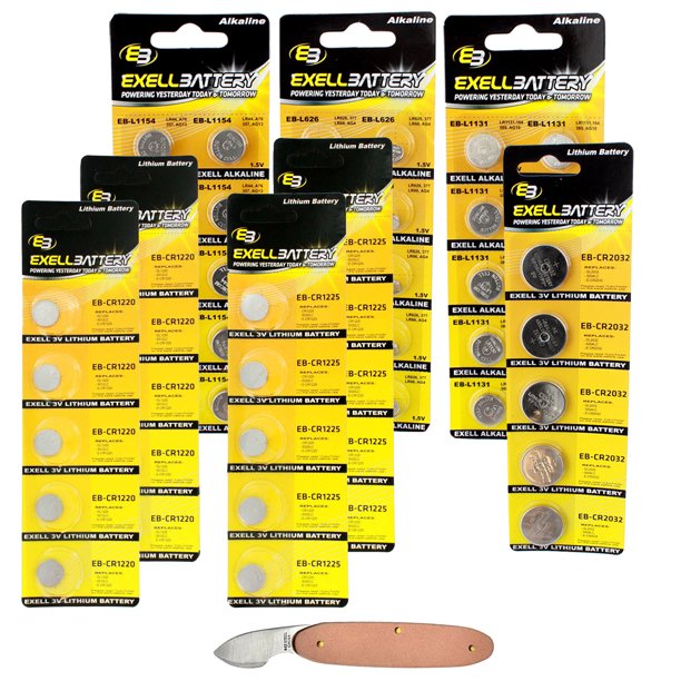 41pc Essential Batteries Kit L1131 L1154 L626 CR2032 CR1225 CR1220