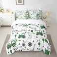 thumbnail image 2 of Castle Fairy Dino Excavator 7-Piece Twin Bedding Sets for Child,Cartoon Car Bedding Comforter Set,Construction Vehicles Breathable Sheet Sets,Lightweight Room Decor, 2 of 8