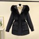 thumbnail image 1 of Chaquetas y abrigos casuales con capucha de manga larga para mujer, de longitud media, desmontables, de un solo uso, cortavientos de tres piezas, ropa de trabajo, chaqueta de algodón para mujer, 1 of 4