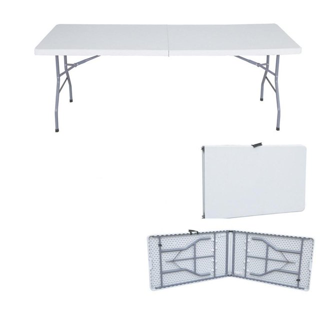Elodie Table à Manger Pliable, Robuste, Multifonction, Portable, Table de Camping, Pliante 152cmx75cmx74cm