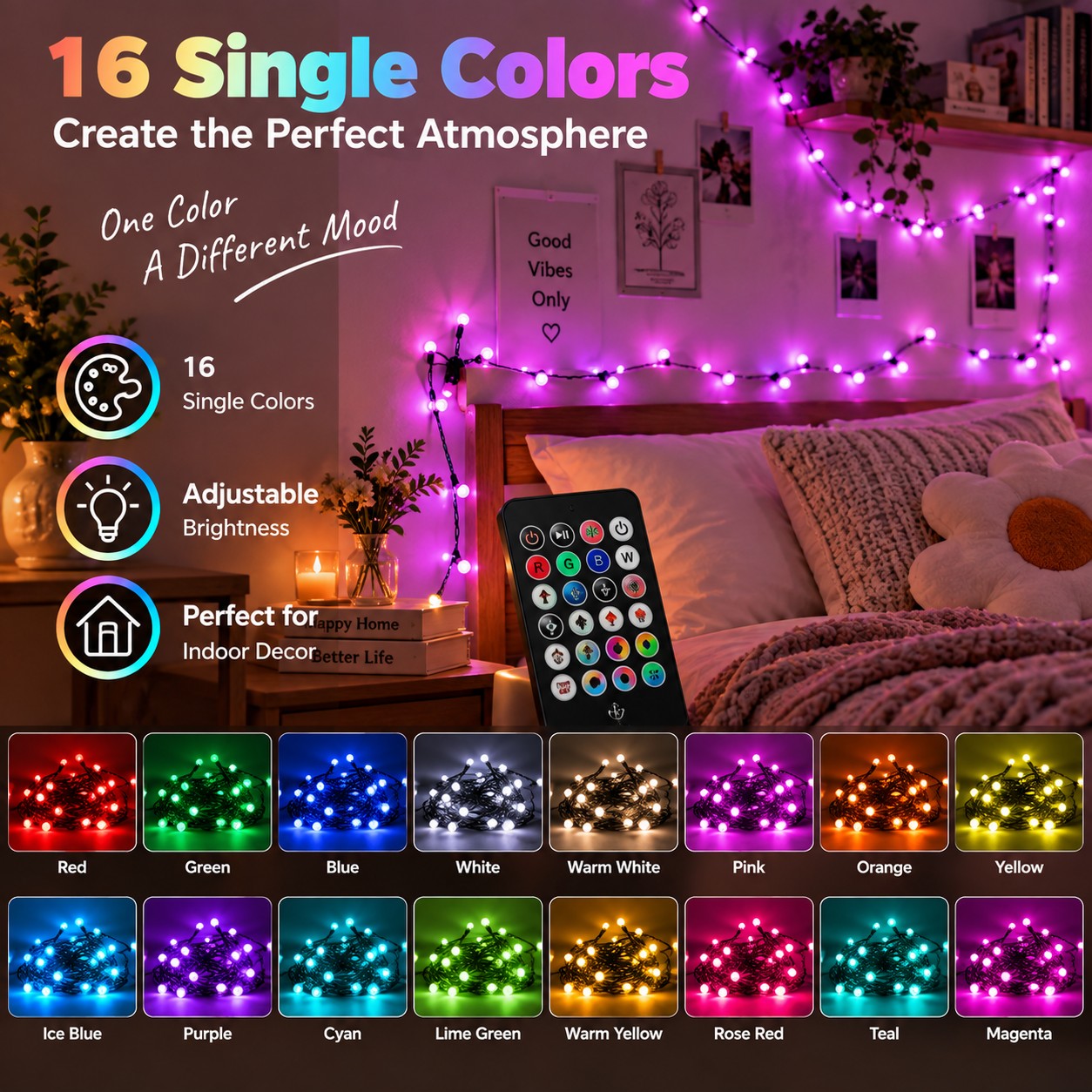 Avatar Controls 50 Ft Smart RGB String Lights with 100 LEDs photo 2