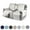 beigewhite, variant on CHOK 2024 Loveseat Recliner Cover with Console 100% Waterproof Sofa Slipcovers Reclining Couch Covers Split Sofa Cover（Gray Blue）