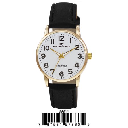 Gold/White/Black 38mm-milano-expressions-leather-band-watch-3984