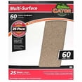 thumbnail image 1 of Hojas de lijado Gator Multi-Surface, grano 60, 9 x 11 pulgadas, paquete de 25, 1 of 9