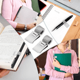 thumbnail image 3 of Hard Hat Pencil Clip, Universal Adjustable Clipboard Pencil Holder Clip Holder Clip Organizer for Notebook,Silver, 3 of 5