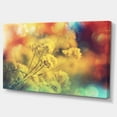 thumbnail image 2 of Light Little Yellow Flowers Background - Large Flower Canvas Art Print, 2 of 3