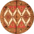 thumbnail image 1 of Ahgly Company Indoor Round Persian Orange Traditional Area Rugs, 7' Round, 1 of 1