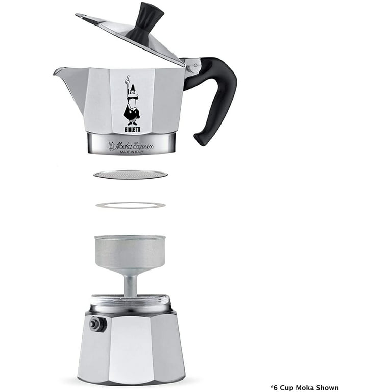 Bialetti Moka Express, 3 Cup Stovetop Espresso Maker - Shop Coffee Makers  at H-E-B