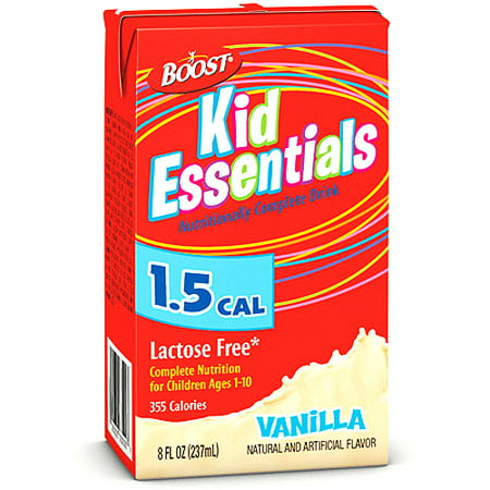 Boost Kid Essentials Nutritionally Complete Drink, 1.5 Cal, French Vanilla 27 X (Best Health Drink For Child)