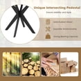 thumbnail image 6 of Costway Round Dining Table 36" Faux Marble Tabletop Rubber Wood Legs Kitchen Black, 6 of 10
