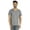 Heather Light Gray, variant on Inkmeso Men's V-neck Basic Tshirt Short Sleeve Solid Regular Fit Cotton Tee
