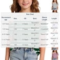 thumbnail image 3 of Mifsaly Kids Girls Cold Shoulder Tops Striped Short Sleeve T-Shirts Comfortable Off The Shoulder Casual Summer Tee Blouse, 3 of 9
