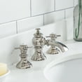 thumbnail image 4 of Water Creation Queen 48"W Wood Single Bathroom Vanity in Pure White & Nickel, 4 of 4