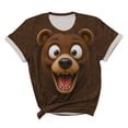 thumbnail image 5 of LEKWK Halloween Shirts for Women Animal Print Short Sleeve Casual Funny Shirts Crewneck Relaxed Fit Lightweight Cute Graphic T-Shirts, 5 of 5