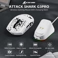 thumbnail image 2 of Ratón inalámbrico para juegos ATTACK SHARK G3PRO RGB 25K DPI blanco, 2 of 9