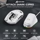thumbnail image 2 of Ratón inalámbrico para juegos ATTACK SHARK G3PRO RGB 25K DPI blanco, 2 of 9
