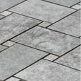 thumbnail image 3 of The Tile Life Wilds Silver Porcelain Basketweave Mosaic Floor and Wall Tile, 12" x 12", 6 Pc., 3 of 8