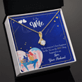 thumbnail image 3 of To My Wife I Chose Happiness Alluring Ribbon Necklace Message Card, 3 of 20