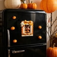 thumbnail image 4 of Wooden Halloween Photo Frame Ornament, Ghost Pumpkin Fence Shaped Picture Frame with Adhesive Dots, Small Decor for Halloween Party, Lazyguy, 4 of 6