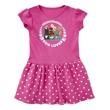 

Inktastic Professional Dog Lover with Cute Dog Family Gift Toddler Girl Dress