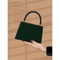 thumbnail image 6 of Women's Satin Evening Bag Top Handle Clutch Purse, Pleated Formal Handbag for Wedding Guest Party Prom Dinner, 6 of 7