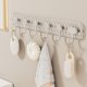 thumbnail image 3 of Pegatina de Pared, Ganchos para Ropa, Adhesivo Sin Taladrar, Colgar en Puerta, Almacén de Cocina, Baño, Rack de Pared, Organizador de Armario, Estantería de Metal, Resistente, para Dormitorio, 3 of 6