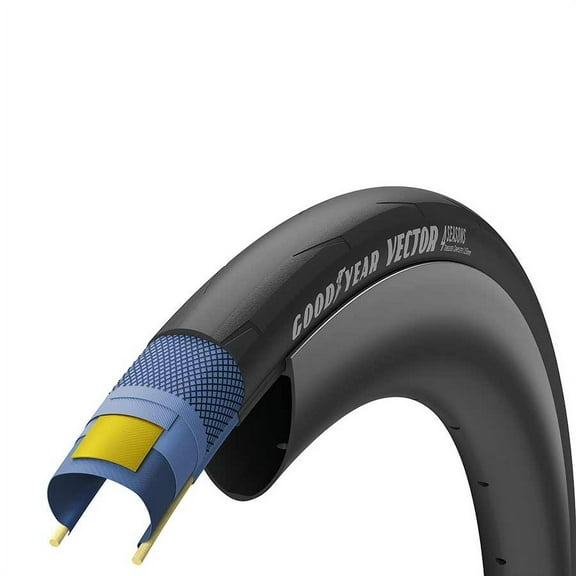 Goodyear Vector 4Seasons Tire 700x30C Folding Tubeless Ready 120TPI Black