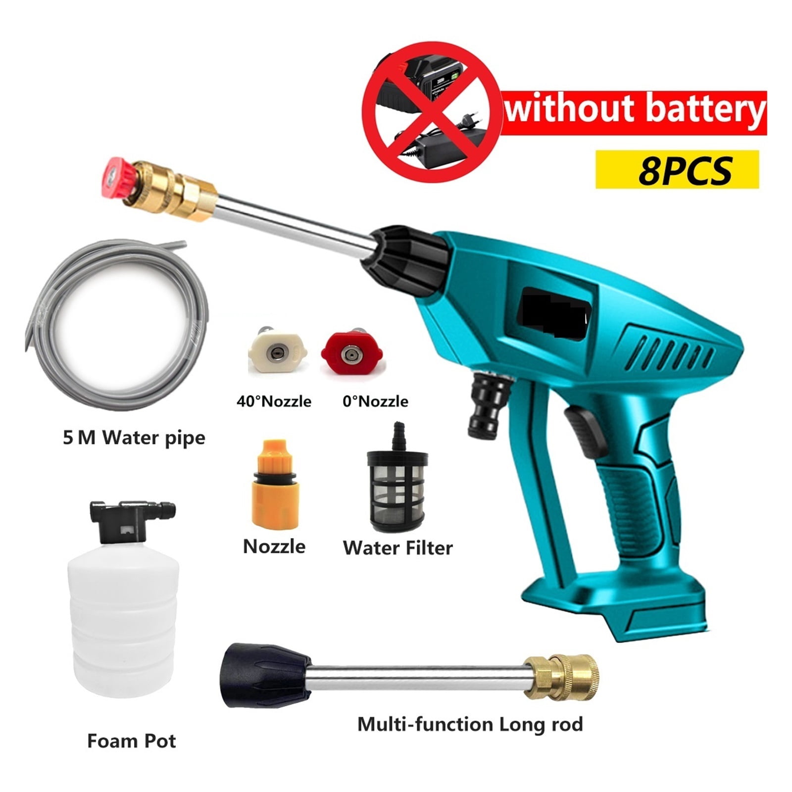 Cordless High Pressure Cleaner Washer Car Wash Pressure Water Cleaning Machine Portable Water Gun Washing Sprayer Cleaner ,Easy to Use