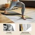 thumbnail image 4 of Black White Gold Wave Marble Hot Yoga Mat Towel Non Slip for Hot Yoga - Quick-Drying Yoga Mat Cover with 4 Corner Pockets with Travel Bag - Hot Yoga Towel Non Slip Grip Moisture Wicking Sweat 70"x26", 4 of 6