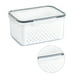 thumbnail image 4 of Caja De Cesta De Almacenamiento De Drenaje Contenedores De Frutas, Contenedor De Almacenamiento De Verduras Transparente Con Diseño De Drenaje, Almacenamiento De Cocina Multiusos, 4 of 8