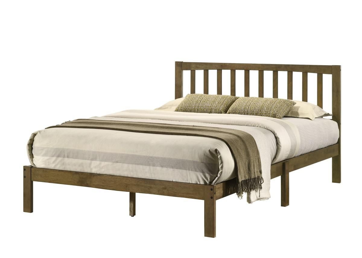 Penelope Full Platform Bed, Antique Walnut