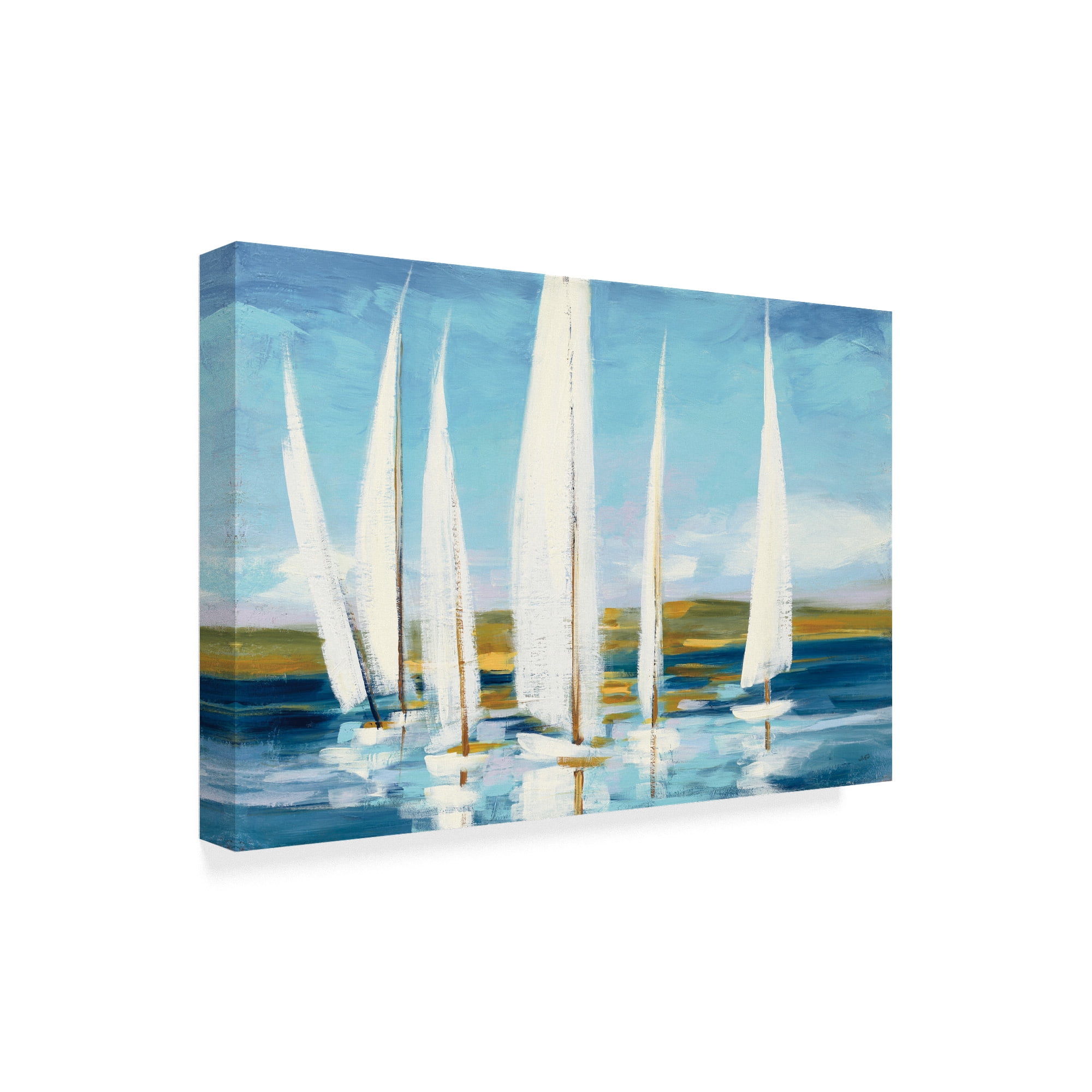 Trademark Fine Art 'Sails on Horizon' Canvas Art by Julia Purinton