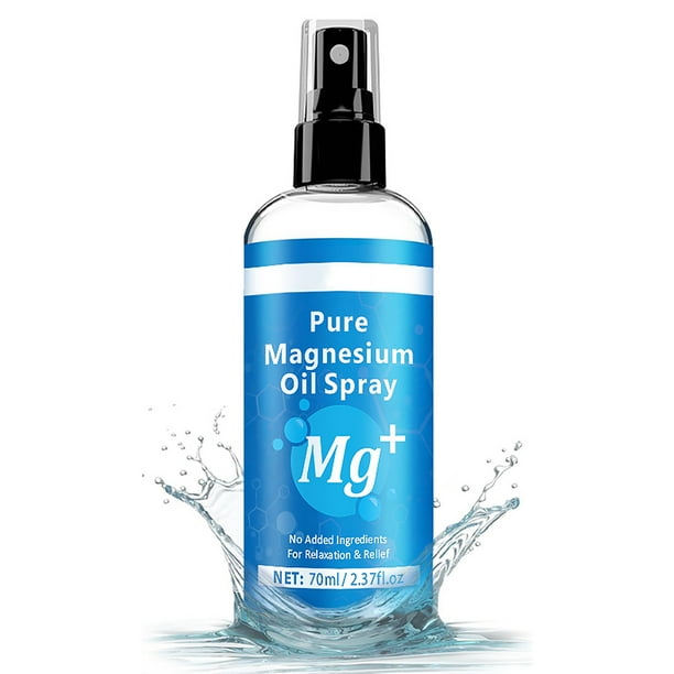 Fiudx Aceite de Magnesio En Aerosol, Fórmula para La Relajación Muscular, Aerosol Natural para Aliviar El Estrés, Aceite de Rápida Absorción, Alivio Diario de La Fatiga, Ideal para Deportistas y Quie
