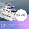 thumbnail image 3 of Kenally Luz de escalera RV de acero inoxidable, portátil, desmontable, sellado, IP67, resistente al agua, anticorrosivo, mate, barcos, barco, escalera, Bombillas para automóviles Redondo Kenally VI018182-01B, 3 of 6