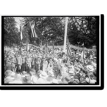 Historic Print, FOURTH OF JULY. FOREIGN SOLDIERS, 18" x 24"