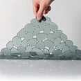 thumbnail image 5 of 2 PACK Textured Pebble Sink Mat/protector, Adjustable Kitchen Home Sink Pad, 15.7 in X 11.8 in, Dark Green, 5 of 10