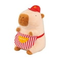 thumbnail image 3 of Peluche de capibara de 40 cm, novedoso, para decoración del hogar, regalo para adultos Cocinero, 3 of 9