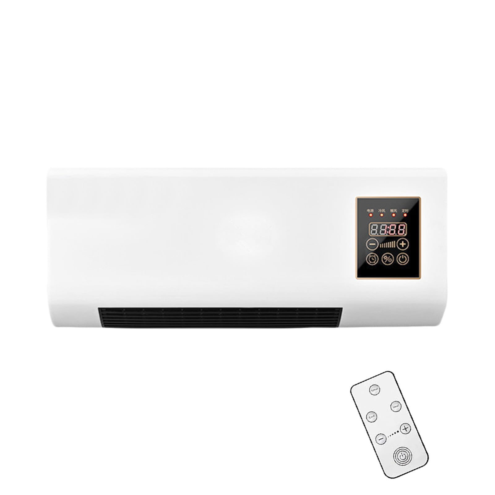 LYCAQL Air Conditioner, Wall Mounted Air Conditioner and Heater, Portable Air Conditioners No Windows Needed,Mini Split Heating System Air Supply Fan Unit, Remote for Bedroom Indoor Living Room