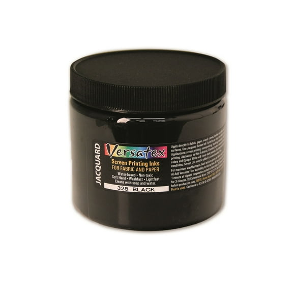Versatex Encre de Sérigraphie Noire pour Papier et Tissu 16oz