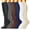 Black Gray Brown, variant on 6 Pairs Medical Sport Compression Socks - 15-20mmhg Graduated Knee-High Support for Men & Women, Ideal for Soccer, Running, and Nurses