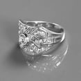 thumbnail image 3 of 2.10Ct Round Cut Simulated Women's Eternity Wedding Band Ring 14k White Gold Plated, 3 of 3
