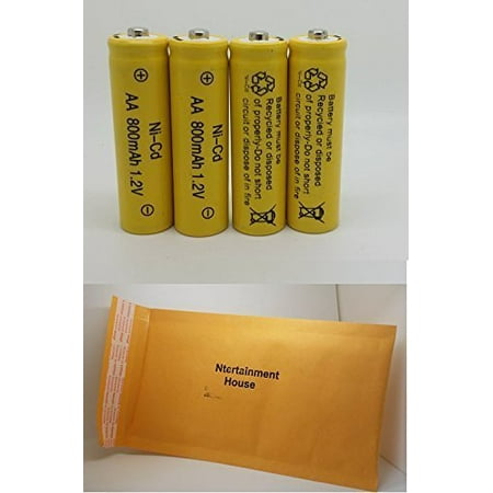 12 Piece Set Aa Nicd Ni Cd 800mah 1 2v Rechargeable Battery For