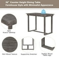 thumbnail image 5 of Harper & Bright Designs 5 Piece Modern Pinewood Dining Table Set, Gray, 5 of 16