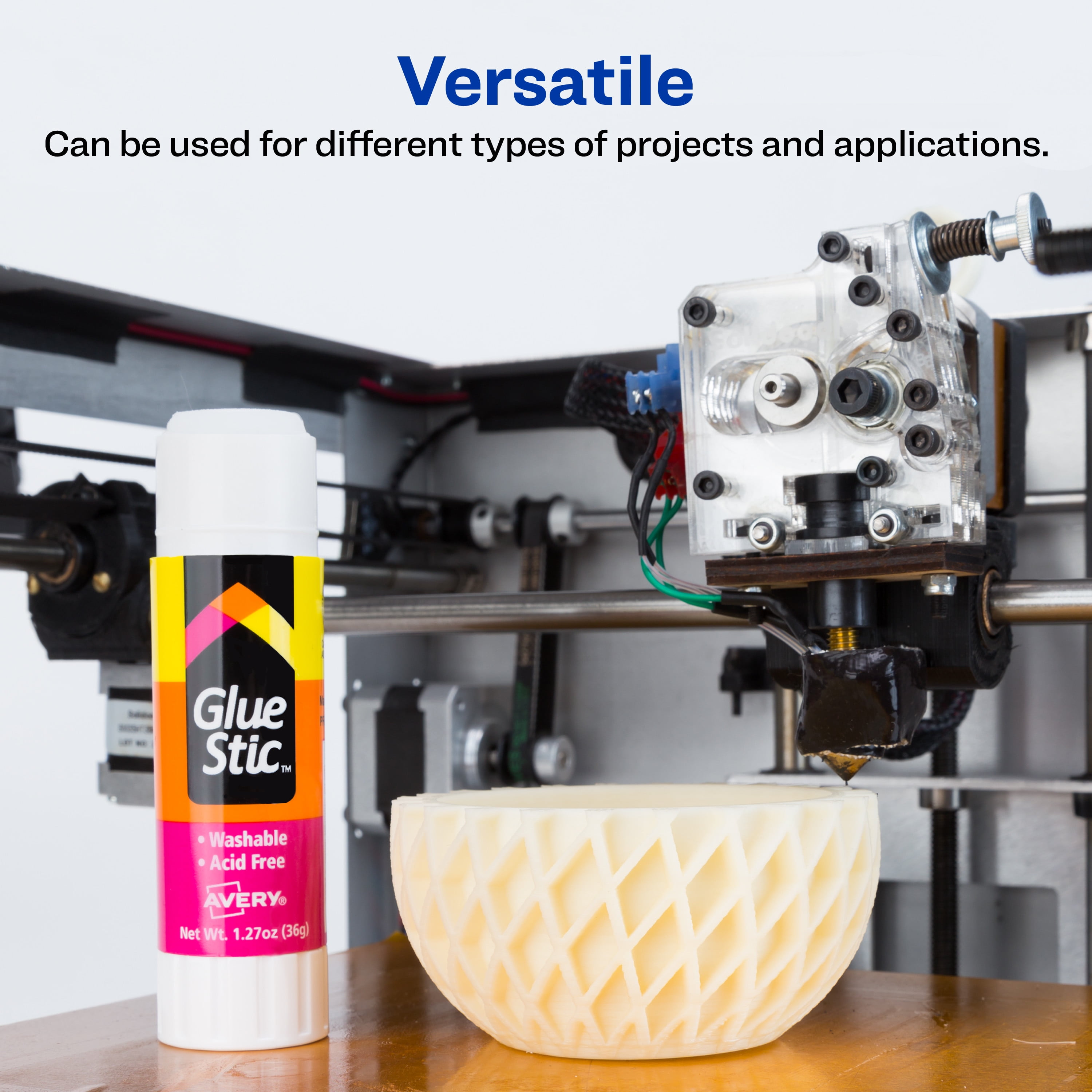 Avery Glue Stic, Permanent, 1.27 oz., 18/BX