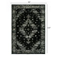 thumbnail image 2 of 8â€™ x 10â€™ Black Medallion Oriental Area Rug, 2 of 9