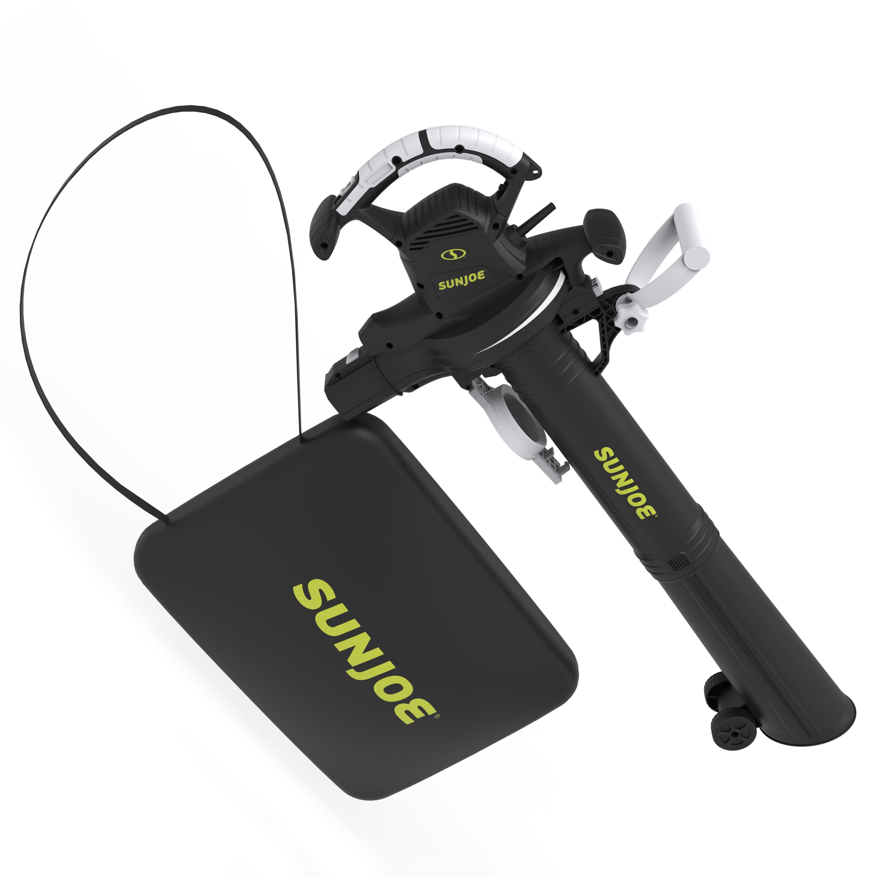 Sun Joe Electric Leaf Blower + Vacuum + Mulcher W/ Gutter Cleaning Attachment, 220-MPH, 14-Amp, 16:1 Mulching Ratio