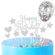 thumbnail image 1 of Adorno para tarta de estrella y corazón con globo de confeti para decoración de fiesta de cumpleaños, 11 piezas, 1 of 5